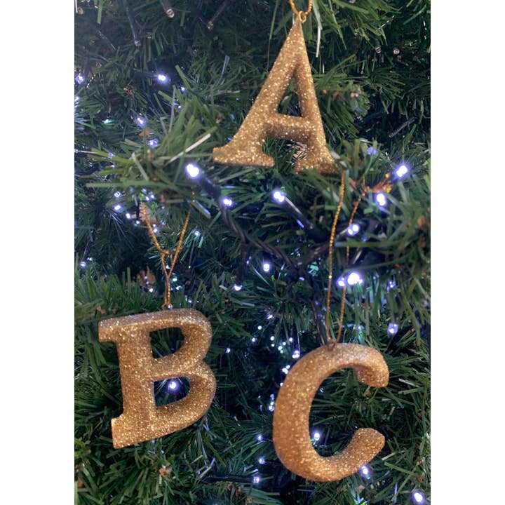 Alfabet julepynt 115pc med rack $1.50e $20 rack for engroshandel hos Erik & Mike