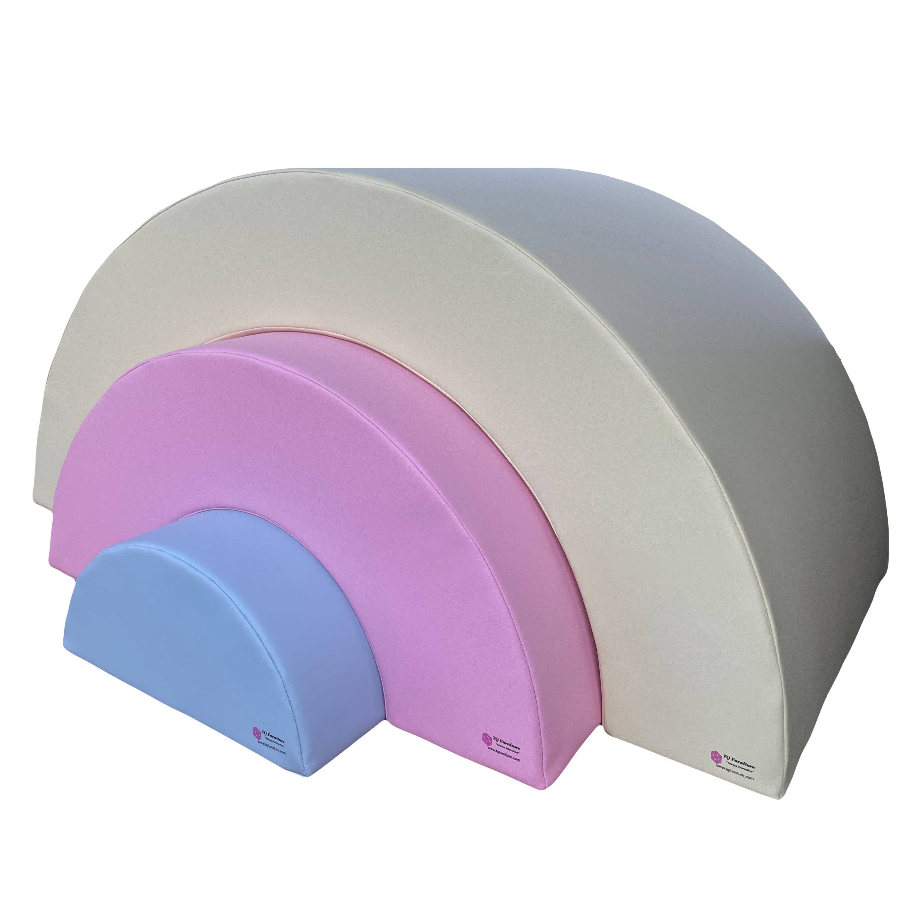 TQ FURNITURE – wholesale Toy set – Kids – Soft Play 3-Sections Rainbow Bridge4