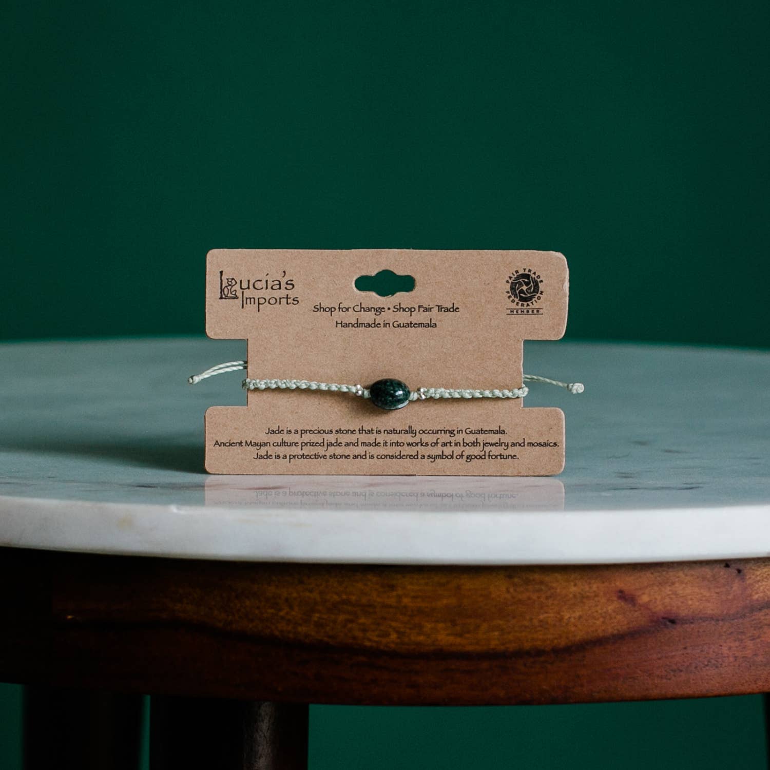 Lucia's Imports - Wholesale Beaded Bracelet - Macrame Jade Stackable Bracelet7