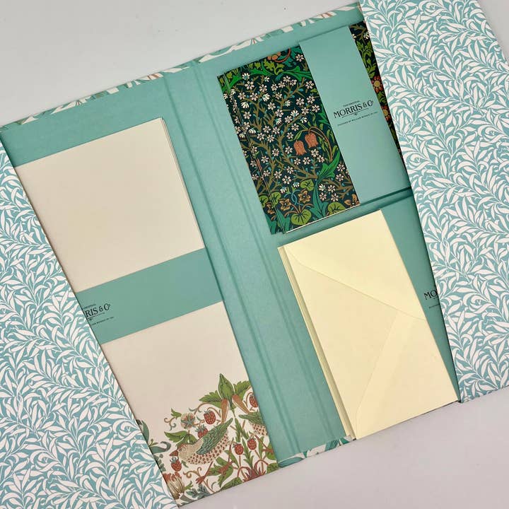 The Great British Card Company (GBCC) Ltd – wholesale Stationery/notecard set – William Morris Letter Writing Set Stationery Gift Willow1