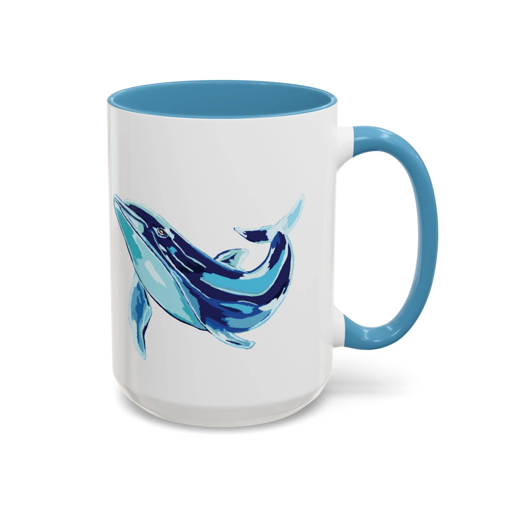 Blue Cava – Großhandel Kaffeebecher – Blauwal Ozeanleben Zwei-Ton Keramik Kaffeetasse - 11 oz & 15 oz23