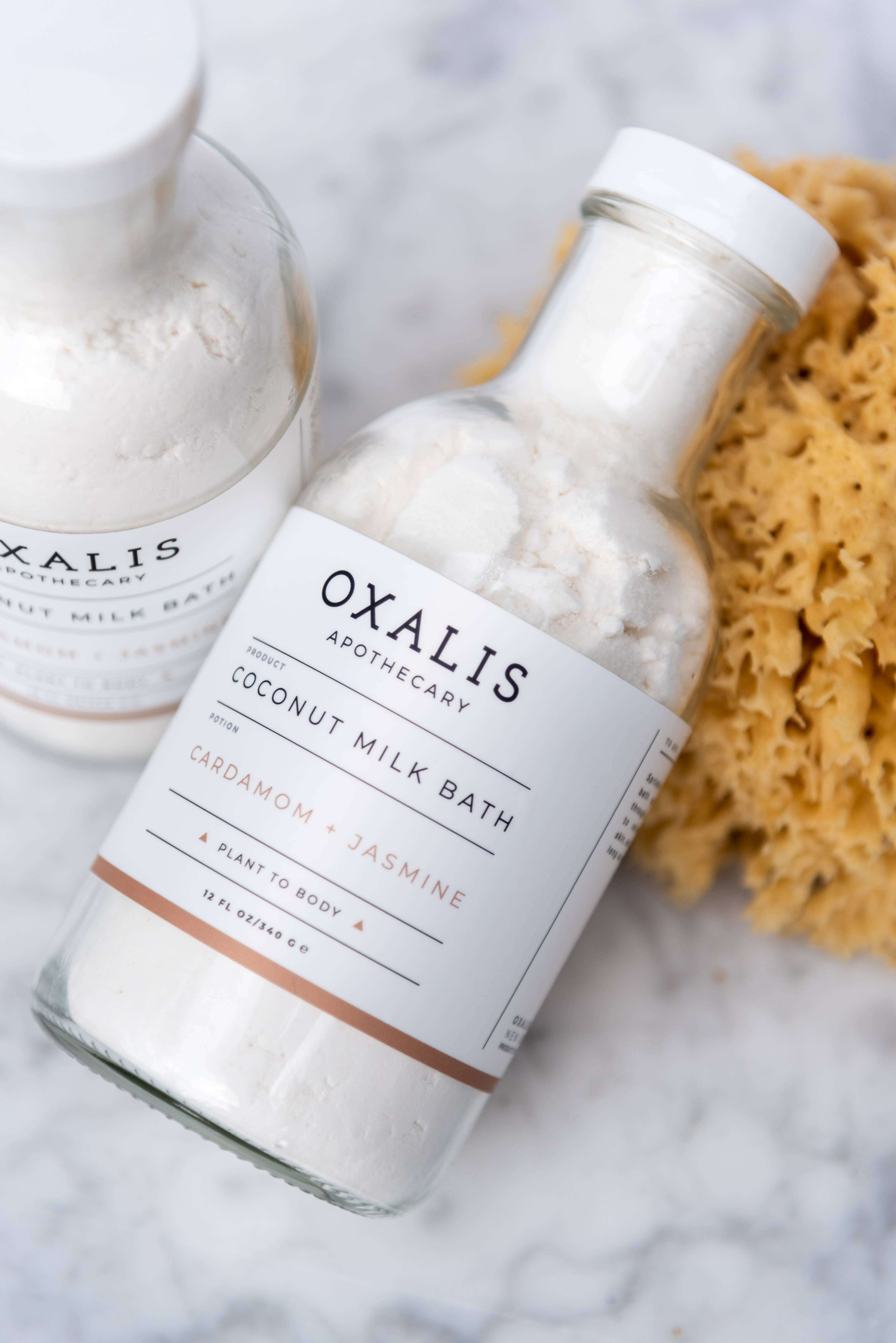 Oxalis Apothecary - Wholesale Bath Soak/Milk - Soothing Coconut Cardamom Jasmine Milk Bath2