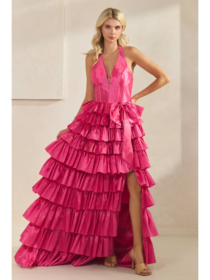 ROZE Lintpunt kangkong jurk S#4618 voor groothandel op Faire