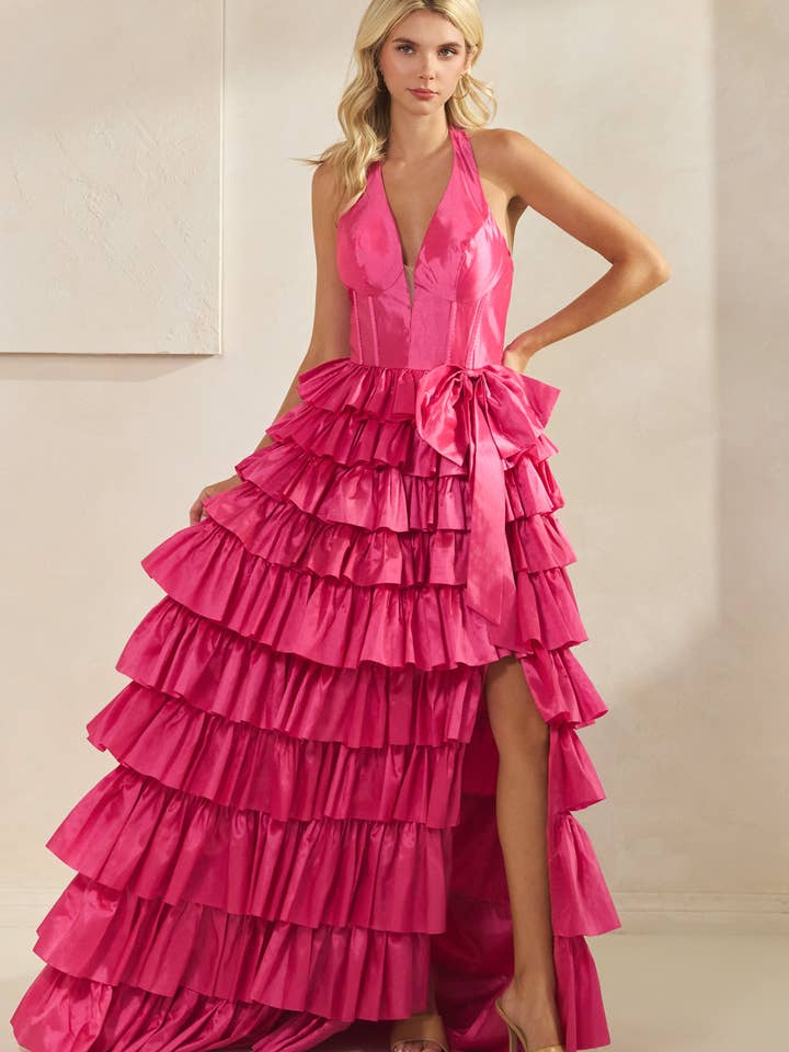 Ribbon point kangkong dress S#4618 for wholesale by ILY From