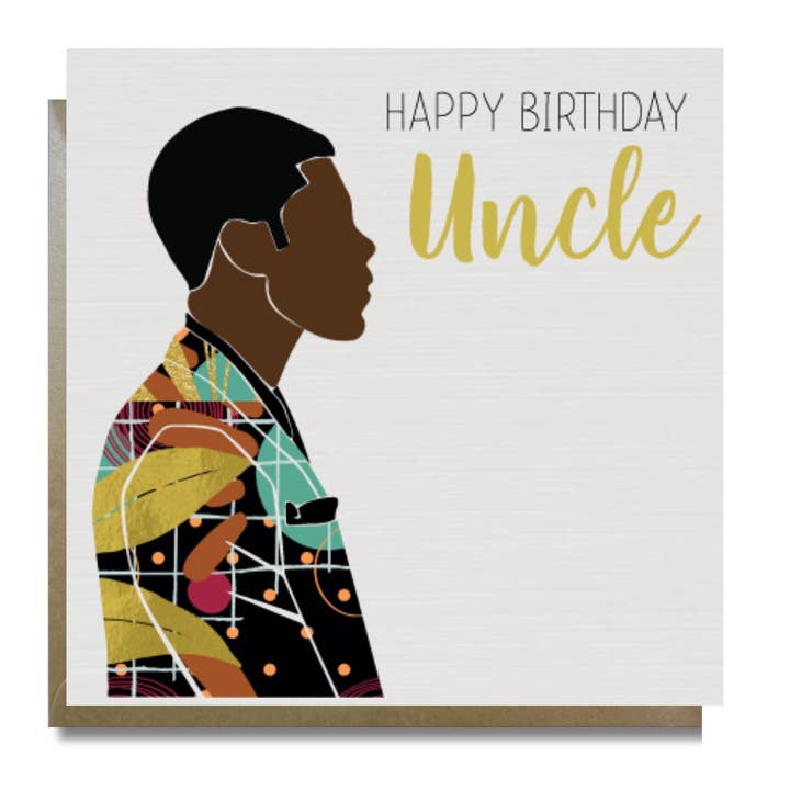 Uncle Birthday Card | Opulence by AfroTouch Design for wholesale by AfroTouch Design