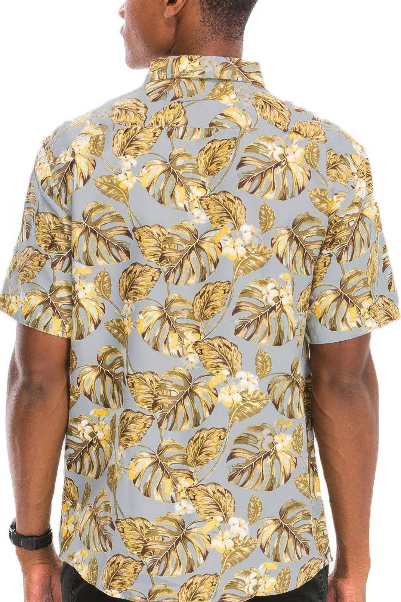 CC Wholesale Clothing - Wholesale Button Down Shirt - Men's - Hawaiian Print Button Down Shirt2