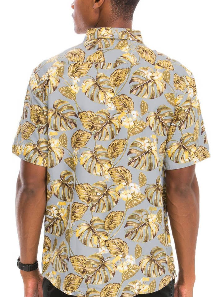 CC Wholesale Clothing - Wholesale Button Down Shirt - Men's - Hawaiian Print Button Down Shirt2