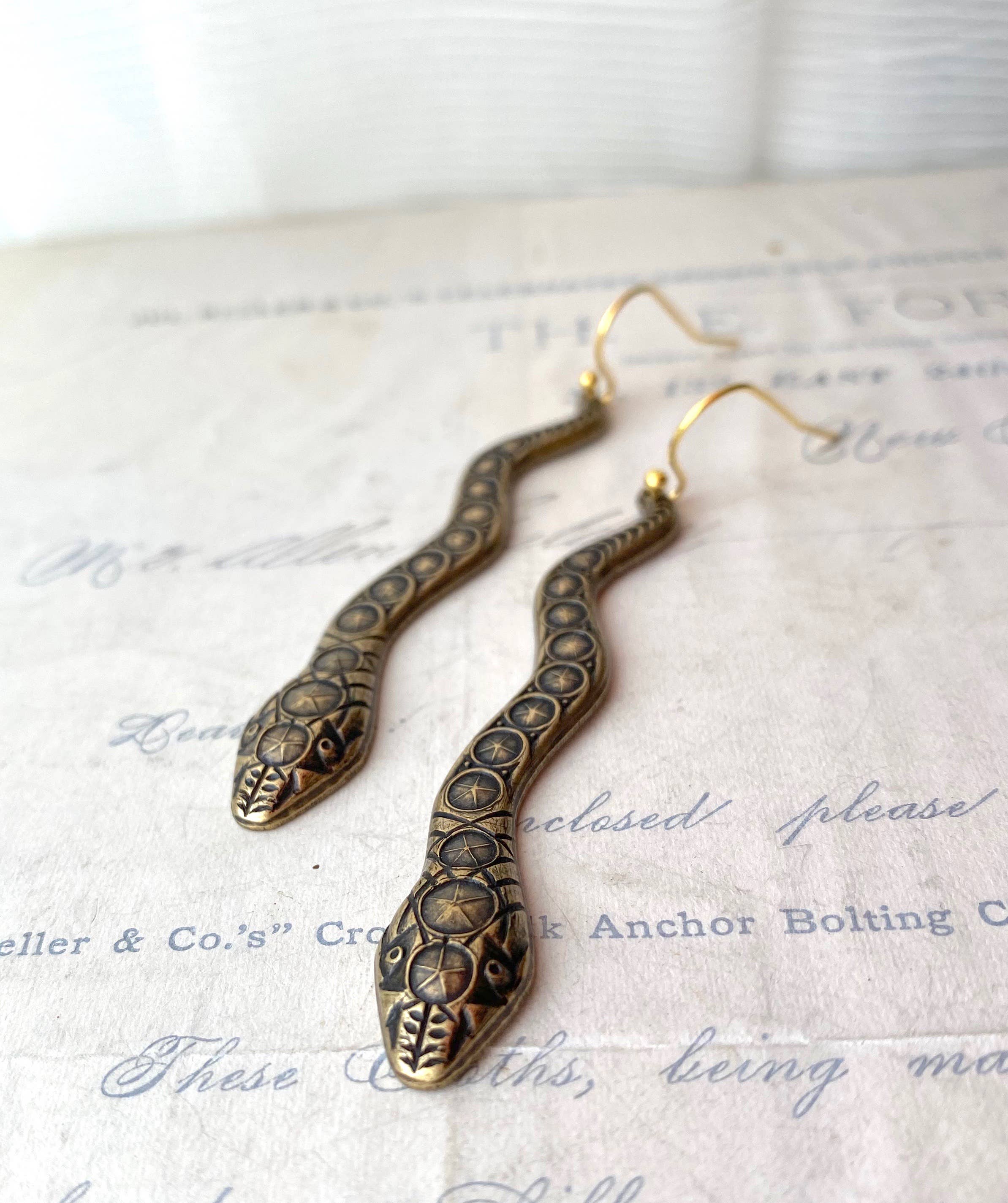 Red Truck Designs - Wholesale Dangle Earrings - Snake Charmer Earrings Reptile Serpent2