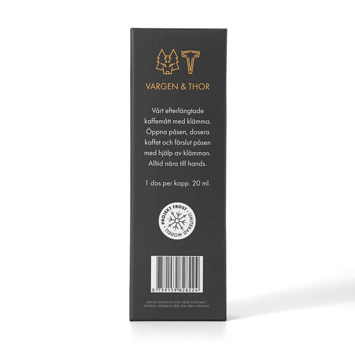 Vargen & Thor - Wholesale Measuring Spoon - FROST Coffee measuring cup with clamp (Brass)1