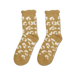  Hello Mello Cat Nap Lounge Fuzzy Fluffy Super Soft Plush Socks  for Women Cozy Socks with Trendy Cheetah Print One Size Fits Most - Black :  Clothing, Shoes & Jewelry