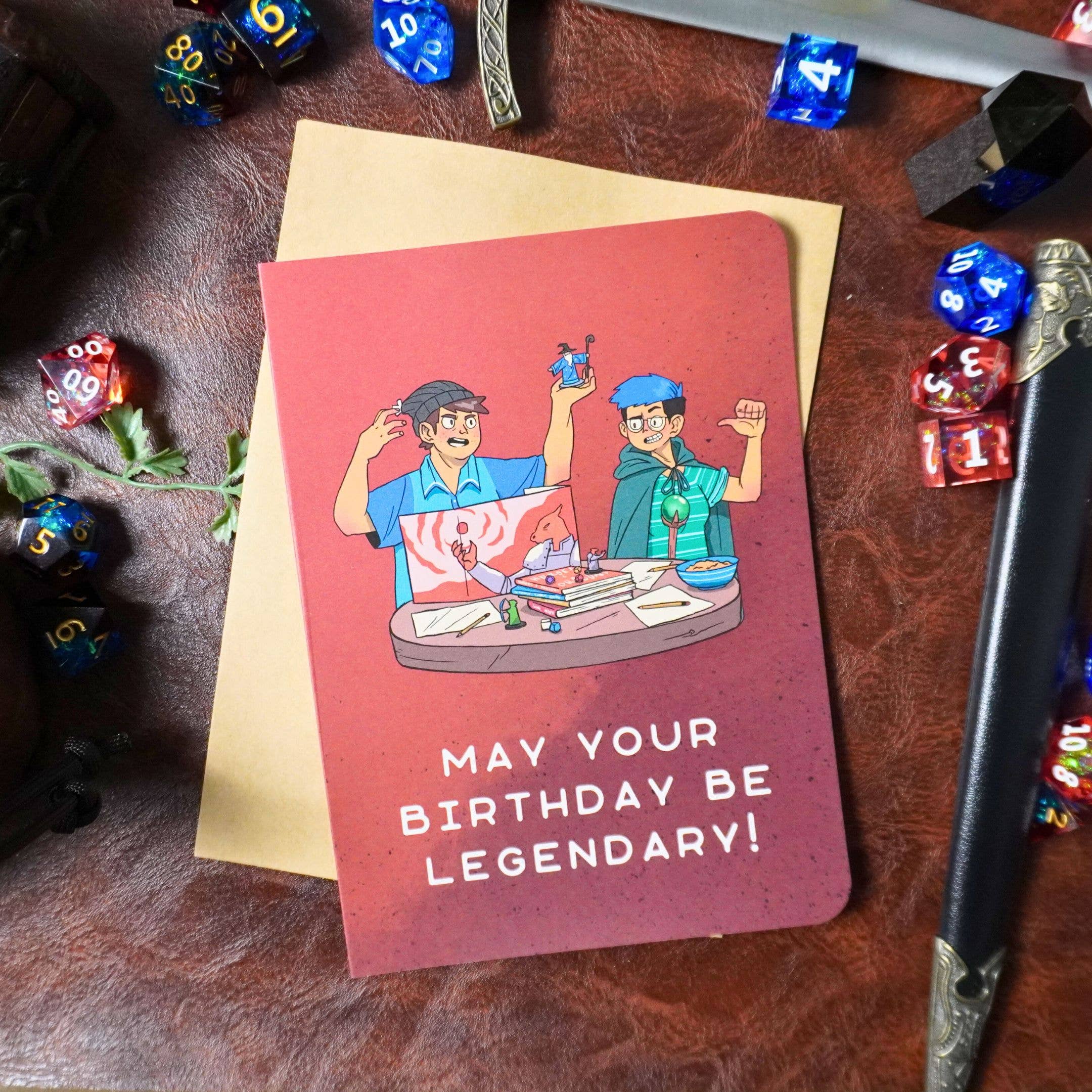 Minva Tabletop Design Co - Wholesale Birthday Card - May Your Birthday Be Legendary Card