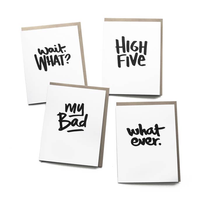 Échantillonneur de cartes Catchphrase 4pk pour la vente par OrangeBeautiful