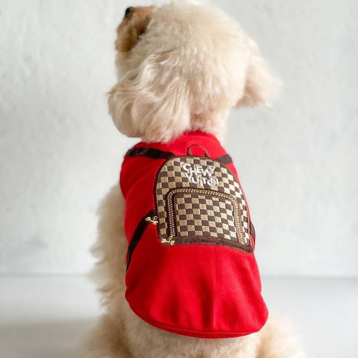 Chewy Ryggsäck Röd BP221 för wholesale av Mochi & Kona Dog Co.