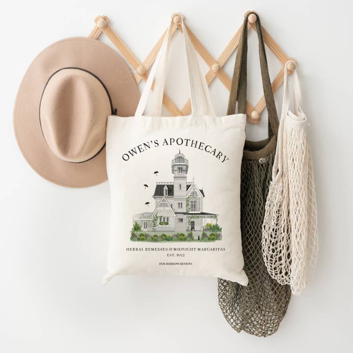 Fox Burrow Designs - Wholesale Tote Bag - Women's - Practical Magic - Canvas Tote