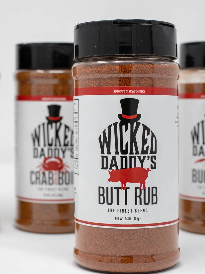 Gommage pour les fesses du méchant papa pour la vente par Sprout's Seasoning Llc