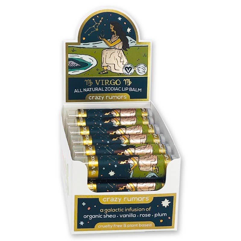 Crazy Rumors - Vente Baumes à lèvres - Baume à lèvres tout naturel, vegan, mélange Terre Vierge du zodiaque2