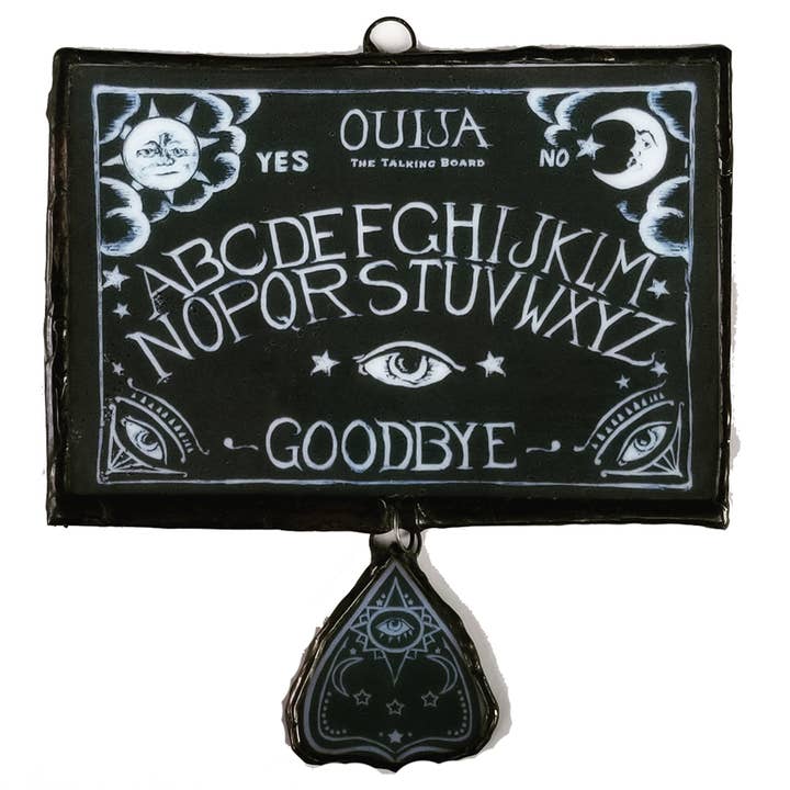Le Puppet Regime - Wholesale Ornament - Ouija Board | Planchette | Halloween | Glass Ornament