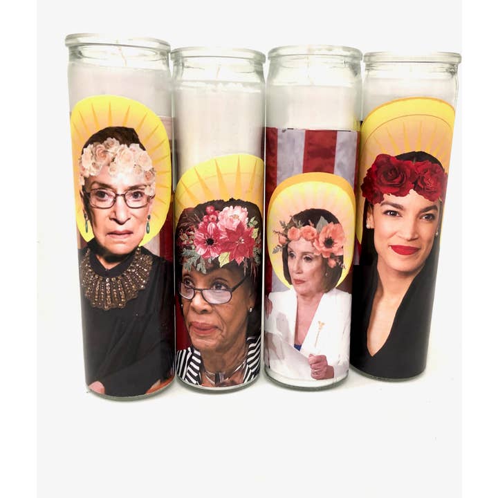 Flaming Feminist - Wholesale Pillar Candle - Mix Box of 10 Prayer Candles2