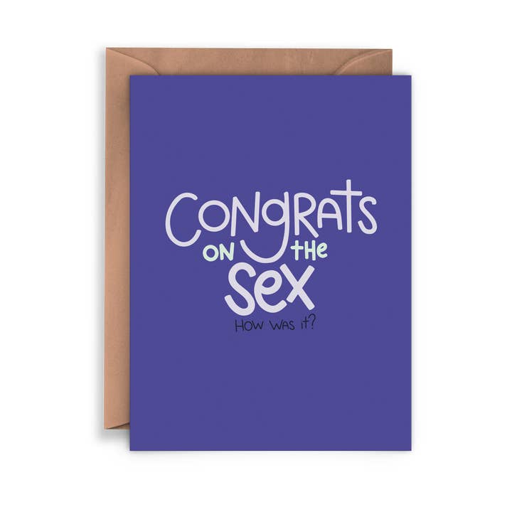 Félicitations pour le sexe pour la vente par Twentysome Design