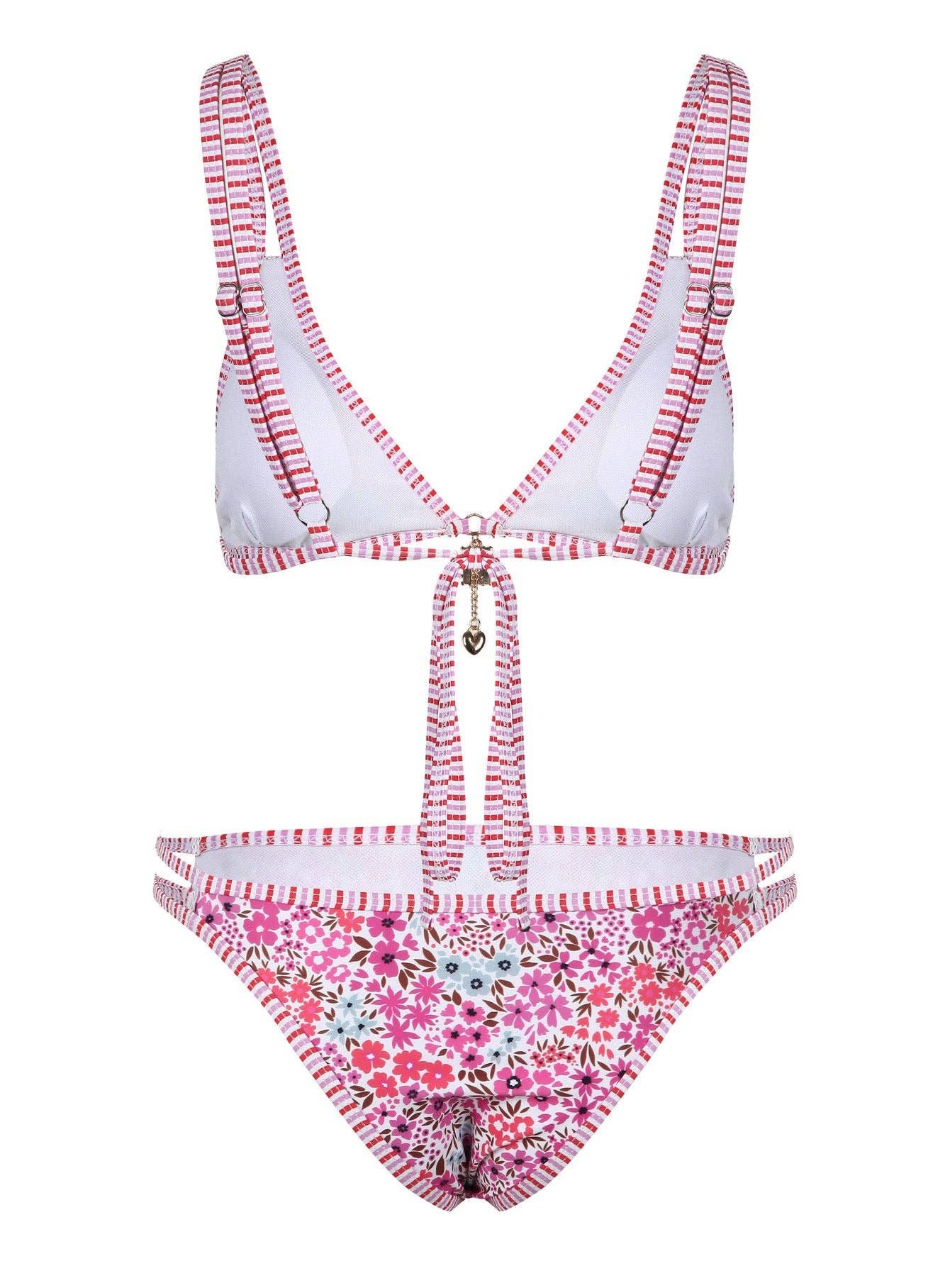 Dipped Shop - Wholesale Two Piece Swimsuit - Women's - Trendy Floral Printed Bikini Swimwear DP25C5494