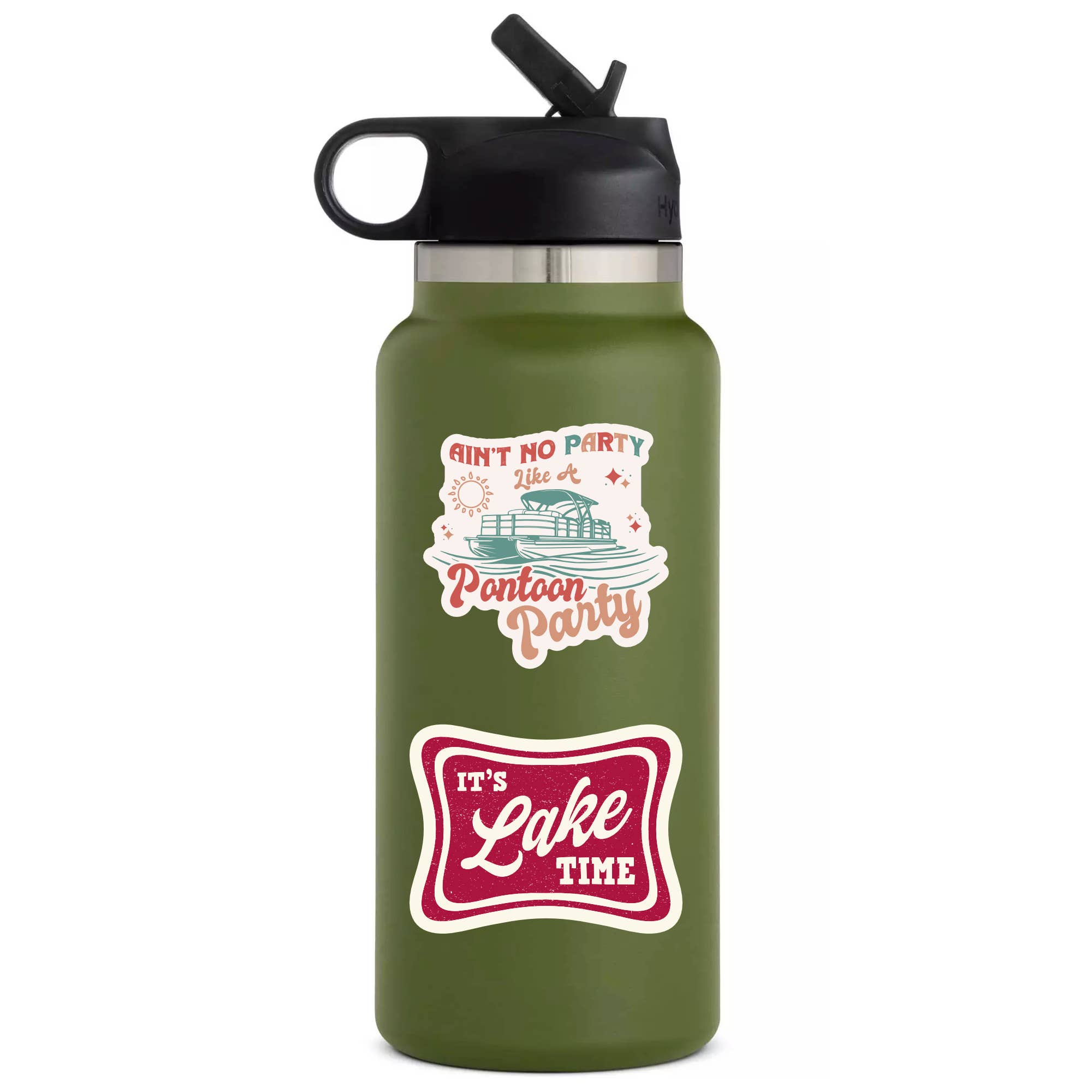 Juju and Moxie - Wholesale Sticker - Lake Float Summer Boat Drink High Quality Vinyl Sticker2