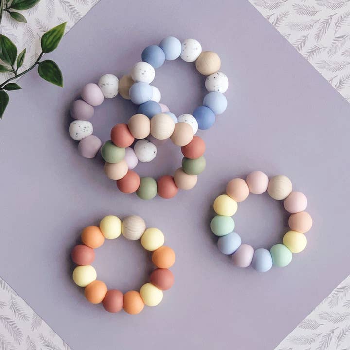 Nolah – wholesale Teether (not clip-on) – Baby – Chunky Silicone Teething Ring3