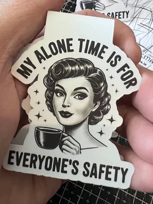 O meu tempo a sós é para a segurança de todos Marcador Magnético por atacado de Print Shop Designs