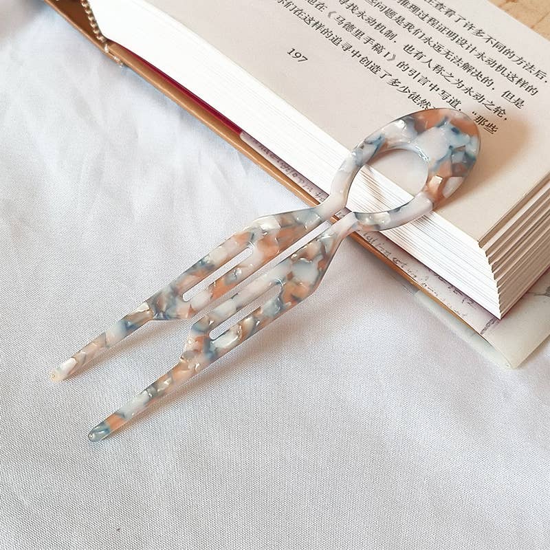 Tourtiwi - Vente Épingles à cheveux - Épingle à cheveux en acétate en forme de U, épingle à cheveux à texture colorée9