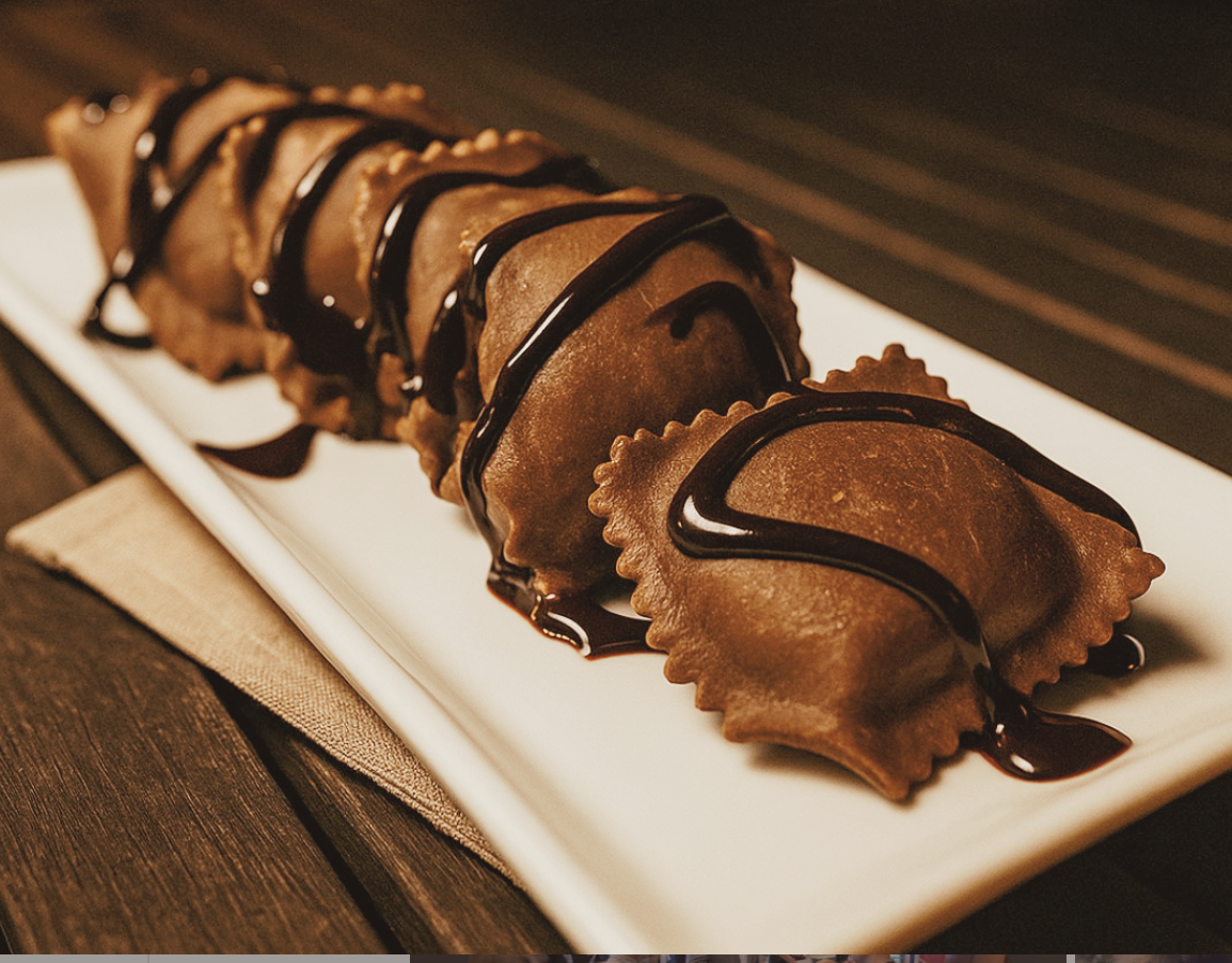 Pastazerts - Wholesale Cake - Chocolate Ravioli - Strawberry Cheesecake - RETAIL 6 PK Case1