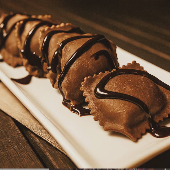 Pastazerts - Wholesale Cake - Chocolate Peanut Butter & Jelly Ravioli - RETAIL 6 PK CASE2