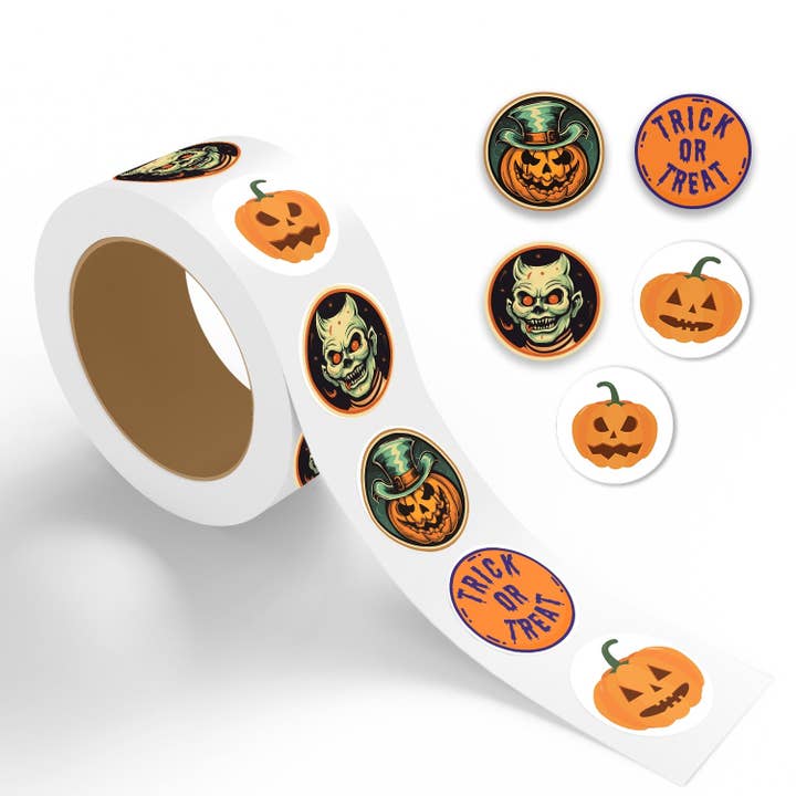 Halloween - Roll / Sheet - 2"x2" for wholesale by StickerJet