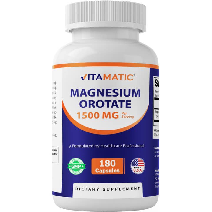 Vitamatic Magnesium Orotate Supplement – 1500mg per Serving, for wholesale by Vitamatic