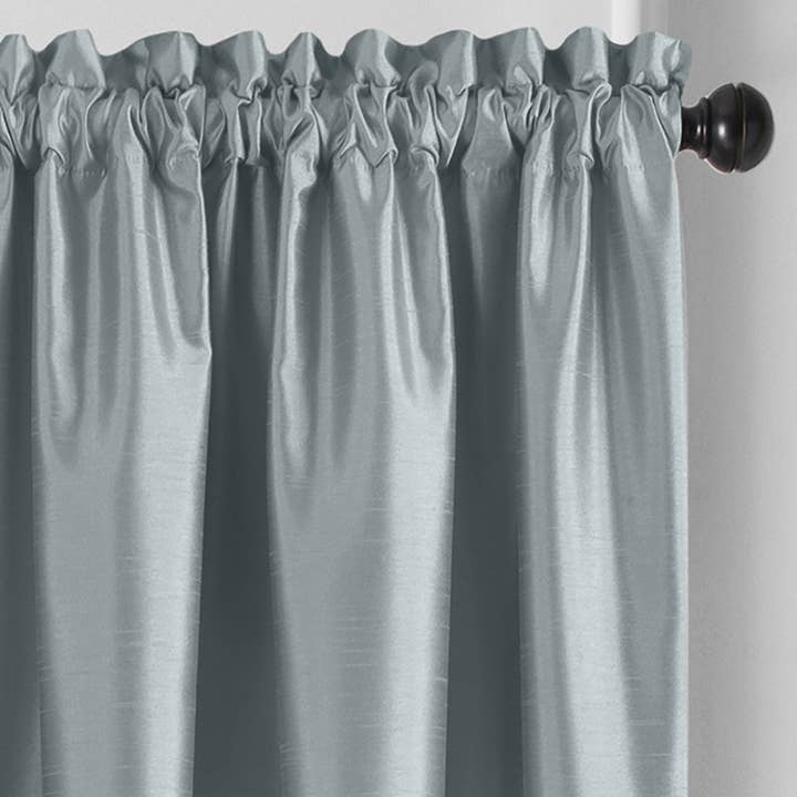 Threadmade Home - Wholesale Curtain - Colette Faux Silk Blackout Window Curtain & Scallop Valance10