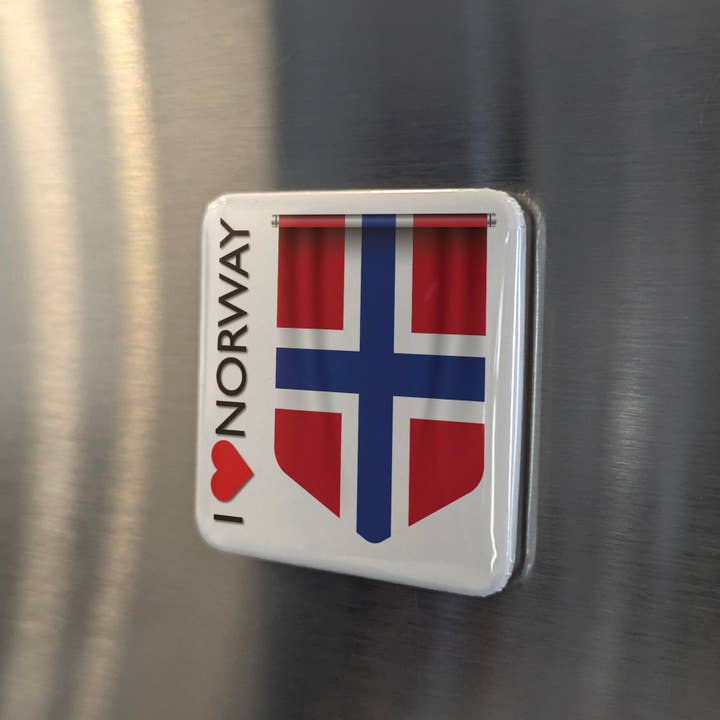 Amo il magnete da frigorifero della Norvegia per la vendita all'ingrosso da parte di PhiloPerse