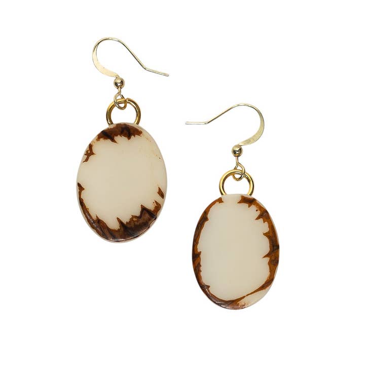 Boucles d'oreilles Aroa pour la vente par Organic Tagua Jewelry