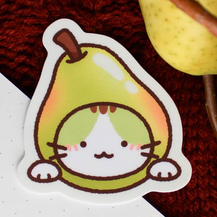 Sam’s Scribbles - Wholesale Sticker - Miko Pear • Small Vinyl Sticker
