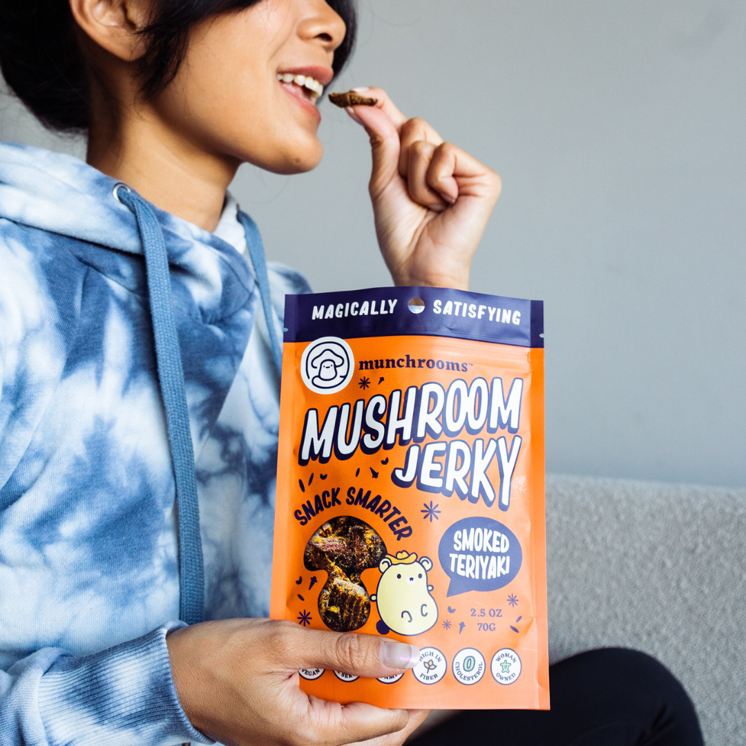 munchrooms - Vente Viande séchée - Jerky de champignons fumé Teriyaki2