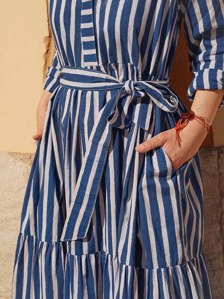 Sanjanaandme - Wholesale Dress - Women's - Arya Blue Dress5