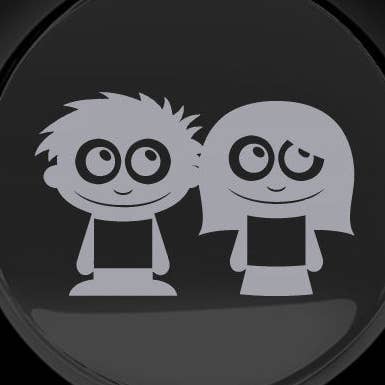 Adorable Friends Fuel Cap Car Sticker for wholesale by WinsterCreations™