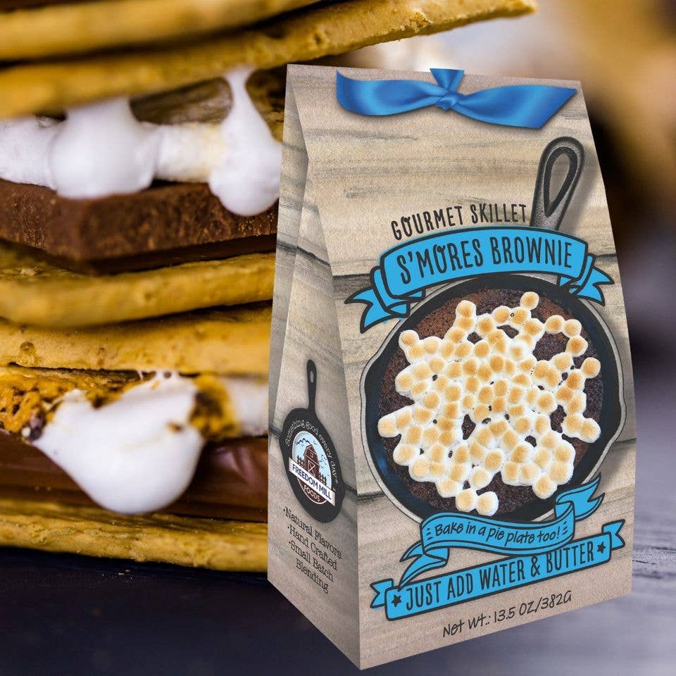 Freedom Mill Foods - Vente Mélanges pour brownie - Mélange à poêler S'mores Brownie Gourmet3