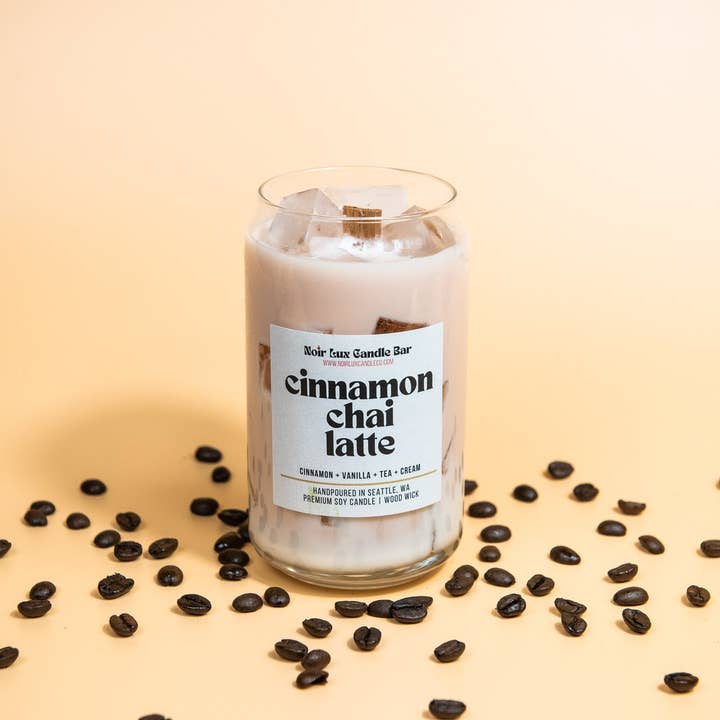 Noir Lux Candle Co - Wholesale Jar/Filled Candle - Iced Cinnamon Chai Latte Coffee Candle3