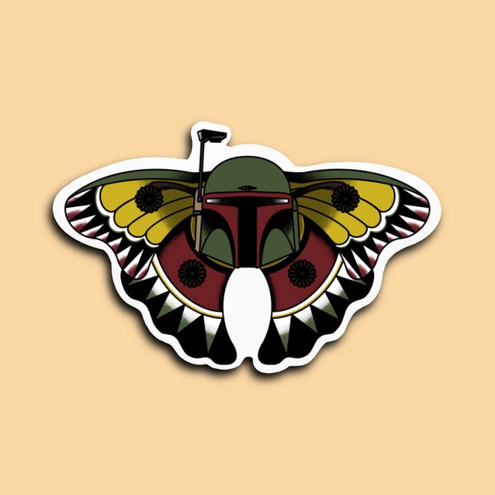 4 Greater Goods - Wholesale Sticker - Star Wars Baddie Moth - Boba Fett
