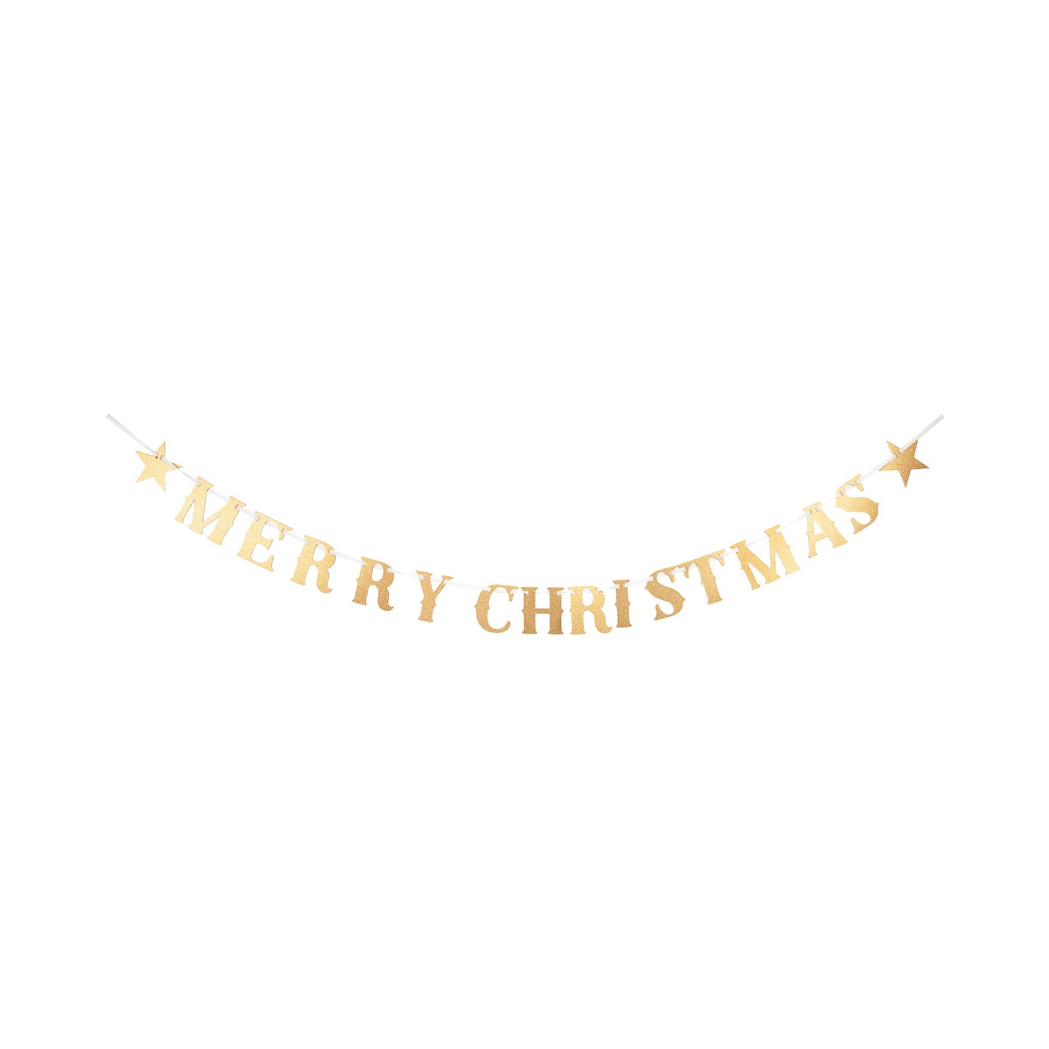 My Mind’s Eye - Wholesale Feestbord/banner - LUX1202 - Vrolijk Kerstfeest Glitter Chipboard Slinger1