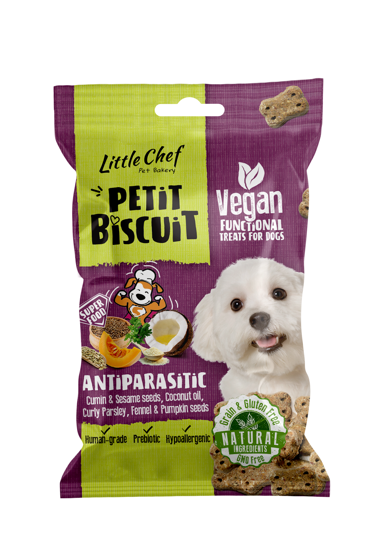 United Pet Brands - Wholesale Pet Treats - Dog - Little Chef Antiparasitic Grain-Free-100g5