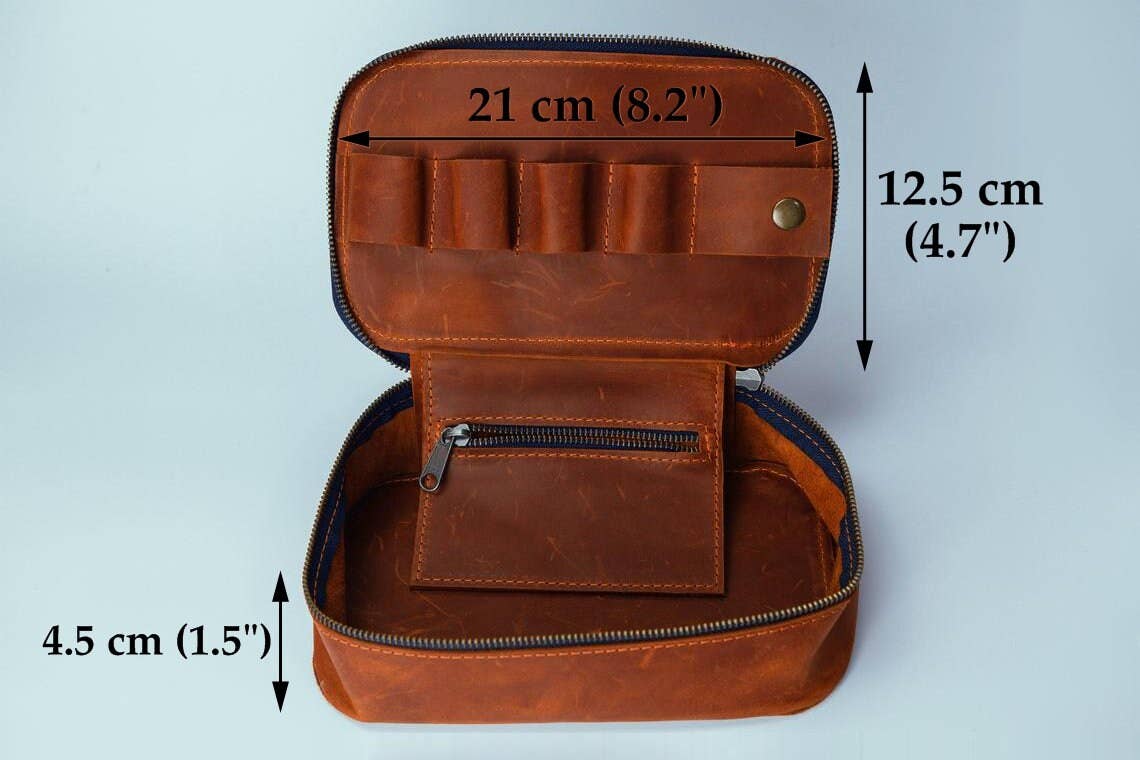 Pikore - Wholesale Toiletry Bag - Men's - Leather dopp kit for men1