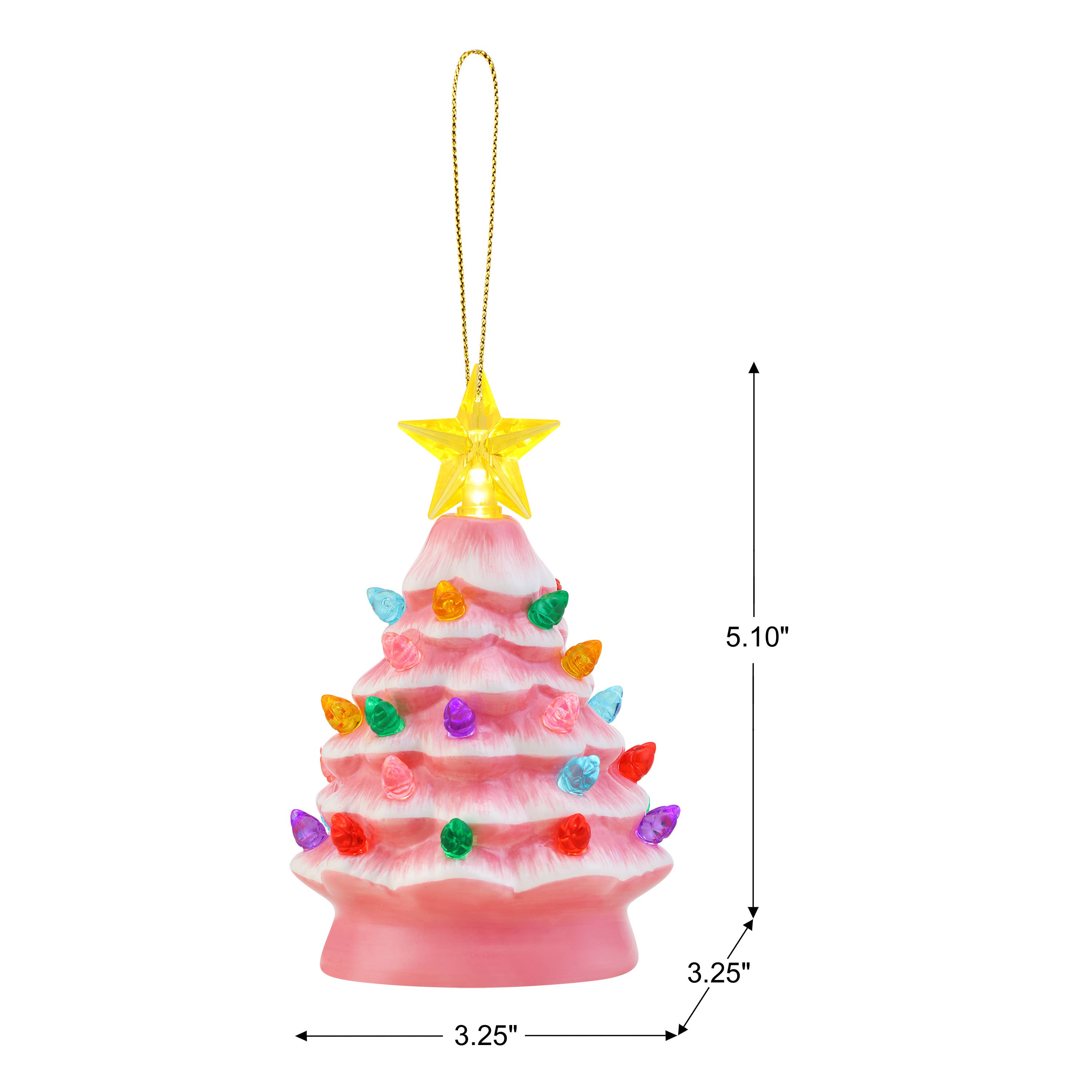 Mr. Christmas - Wholesale Christmas Decoration - 5" Nostalgic Tree - Pink2