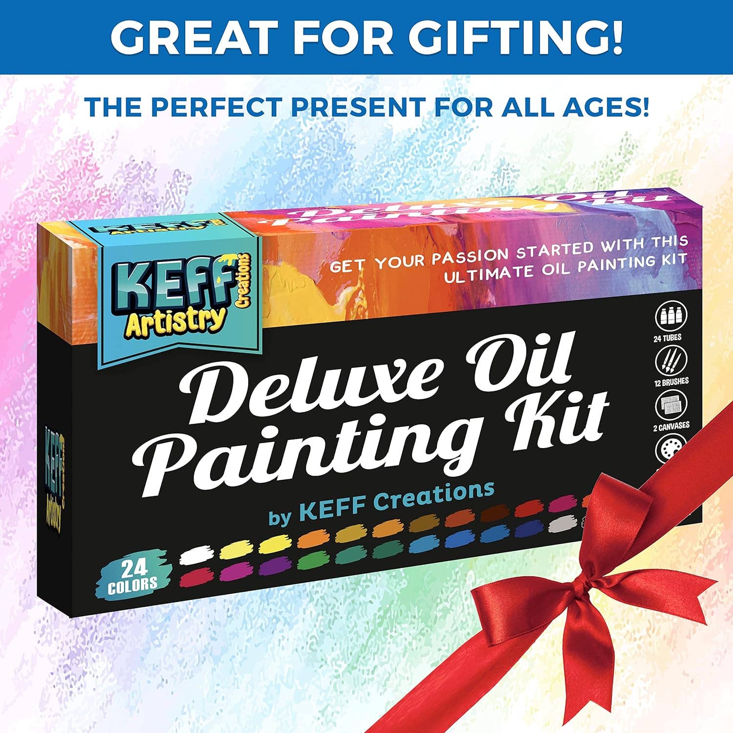 Keff Creations – wholesale DIY craft kit – Oil Paint Set for Adults & Kids - Oil Based Paints and more6