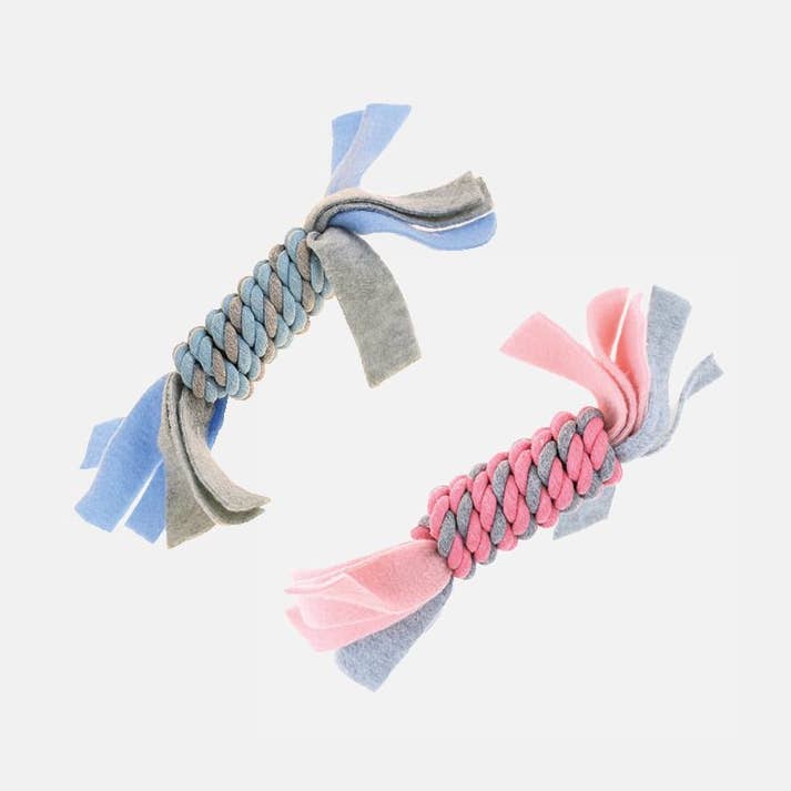 Happy Pet Little Rascals Fleecy Rope Toy - 2 colours for wholesale by 4cats Heimtierbedarf GmbH
