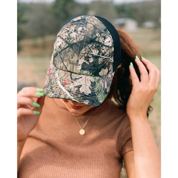C.C MOSSY OAK Mini Break-Up Camouflage Mesh Back Ball Cap BA936 for wholesale by C.C Beanie