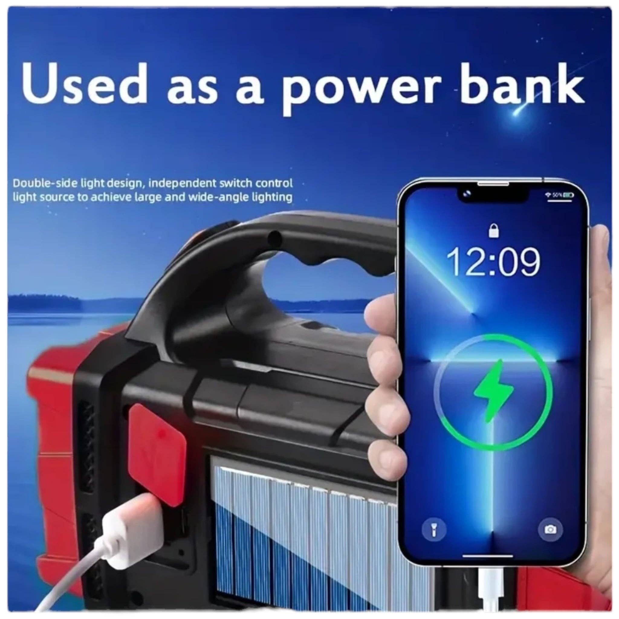 Kinky Pleasure - Wholesale Portable Charger - SolarFish - T120 - Solar Lamp with USB Charging4